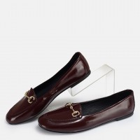 Ayakkabı Babet  Bordo Rugan