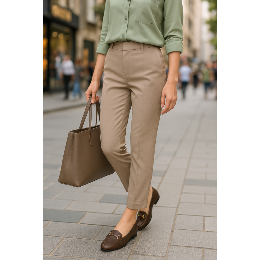 Loafer Kahverengi Hakiki Deri Zincirli