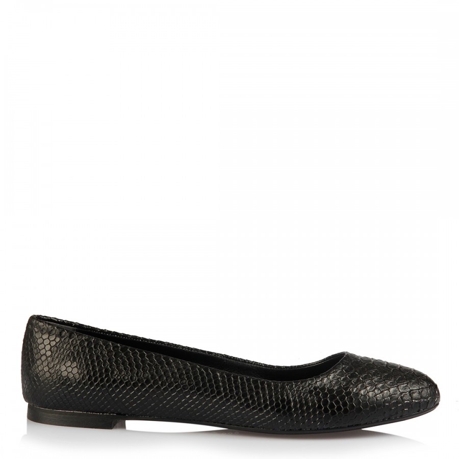 Babet Ayakkabı Siyah Crocodile