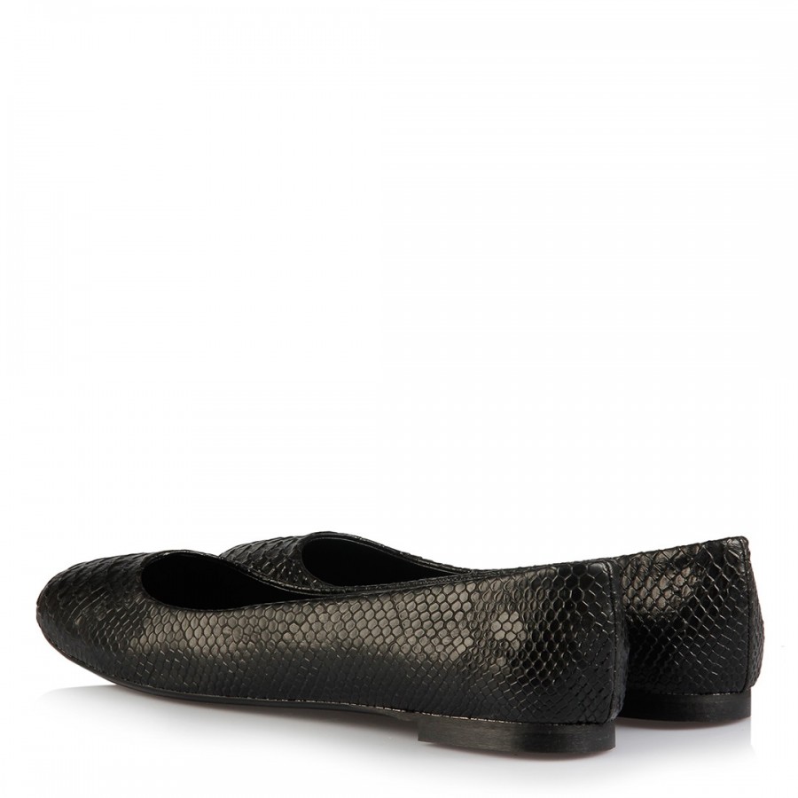 Babet Ayakkabı Siyah Crocodile