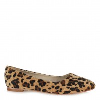 Leopar Babet Ayakkabı Sivri Model