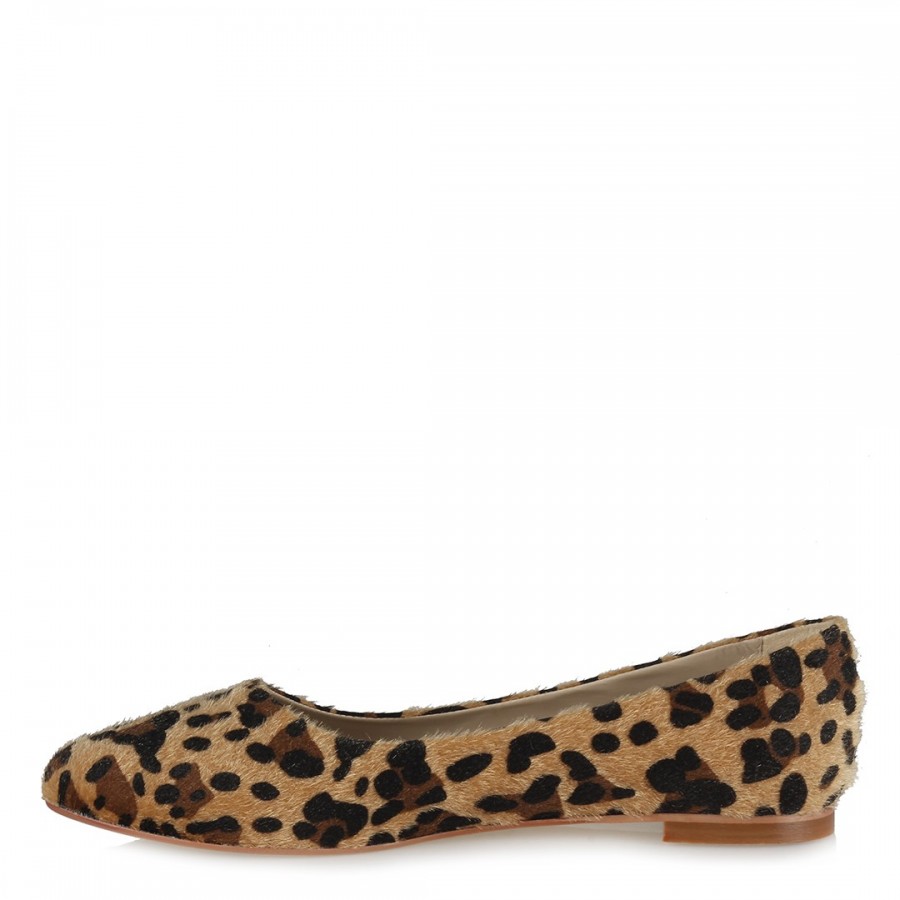 Leopar Babet Ayakkabı Sivri Model