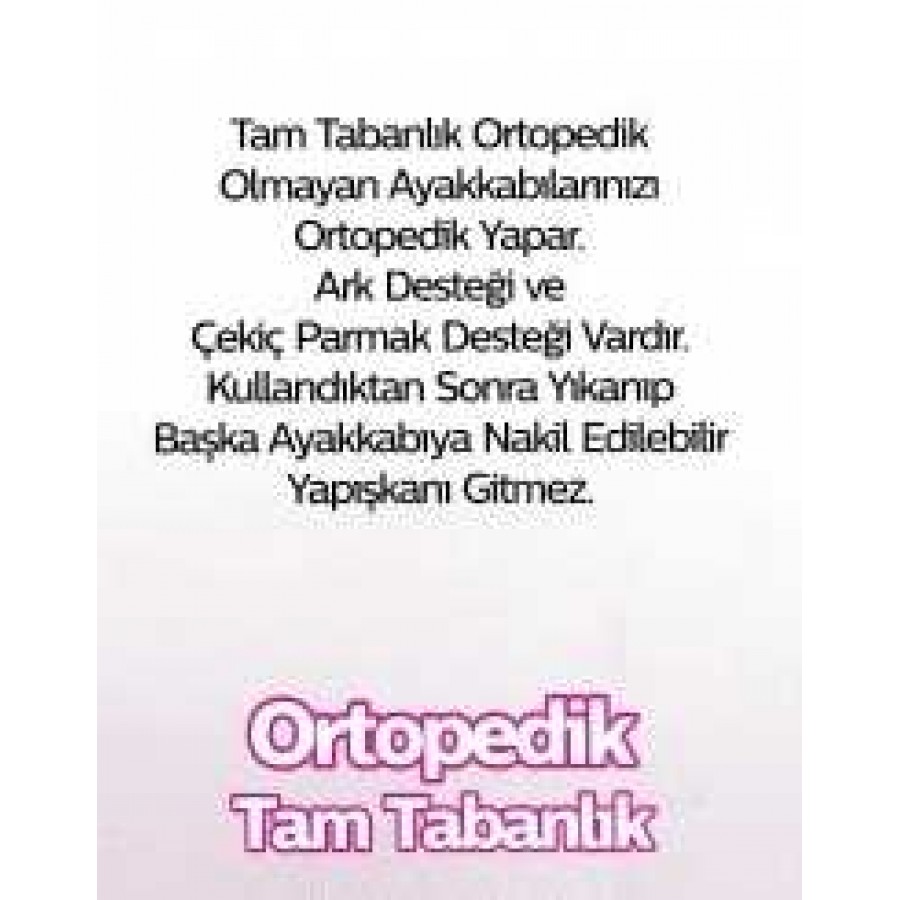 Ortopedik Tam Tabanlık