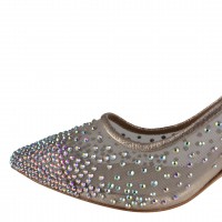 Abiye Ayakkabı Prenses Taşlı Tül