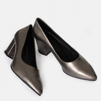 Stiletto Topuklu Ayakkabı Platin Rengi