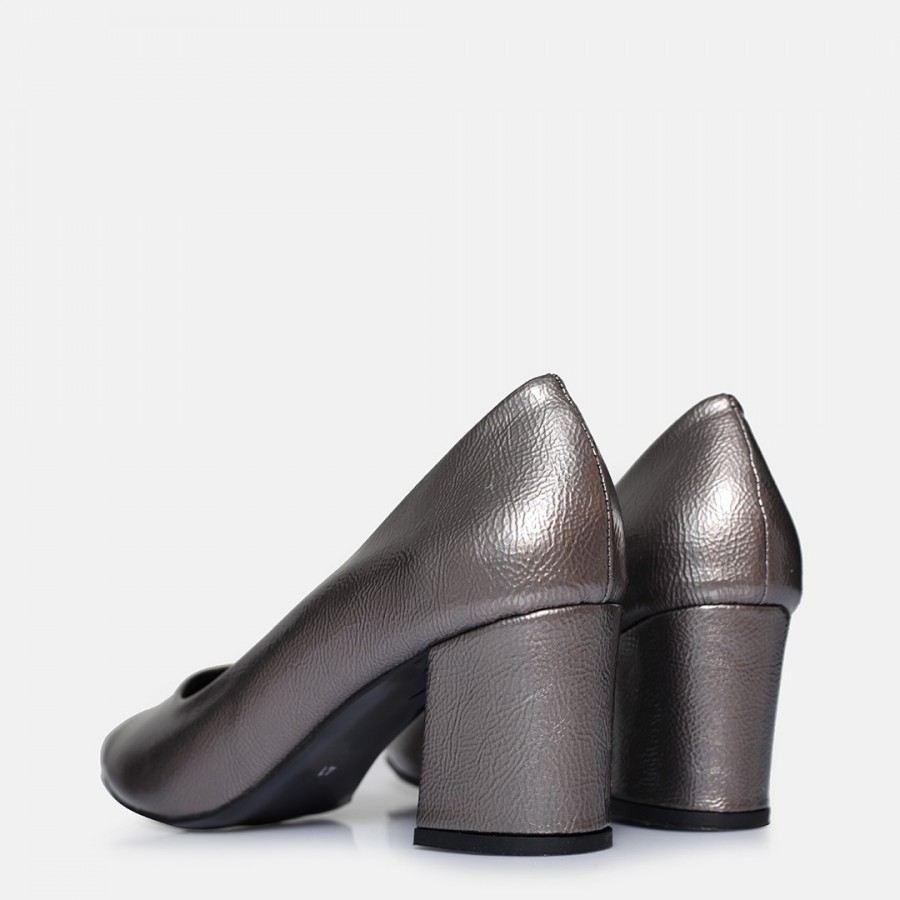 Stiletto Topuklu Ayakkabı Platin Rengi