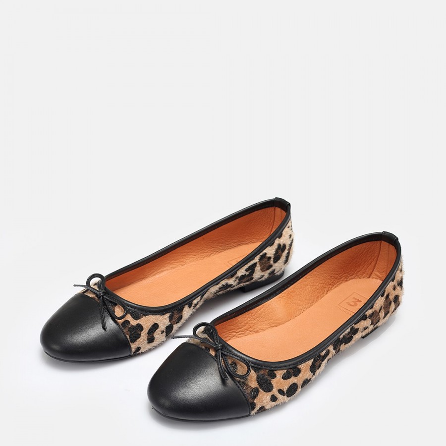 Düz Ayakkabı Babet Leopar Desen