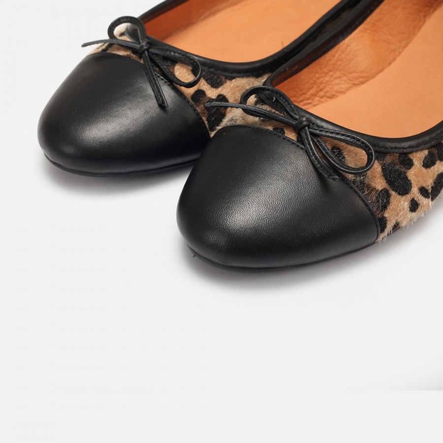 Düz Ayakkabı Babet Leopar Desen