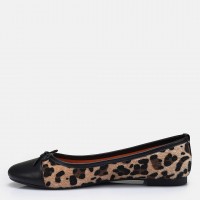 Düz Ayakkabı Babet Leopar Desen