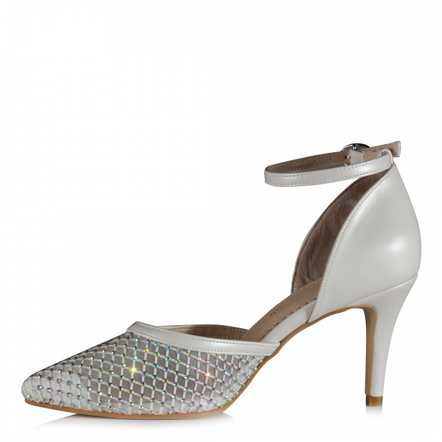 Stiletto Gelin Ayakkabısı Kemerli