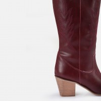 Bordo Kovboy Model Çizme
