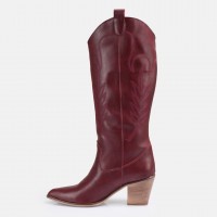 Bordo Kovboy Model Çizme