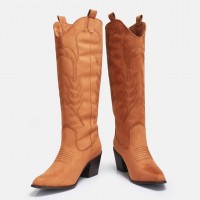 Taba Süet Kovboy Model Çizme