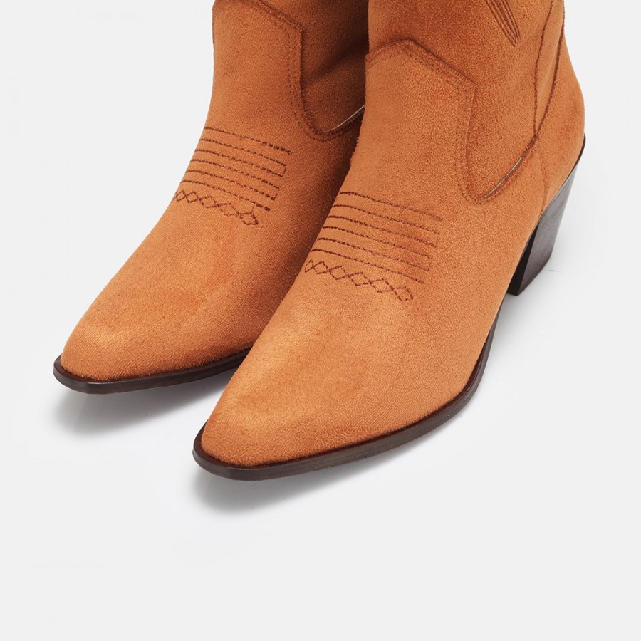 Taba Süet Kovboy Model Çizme