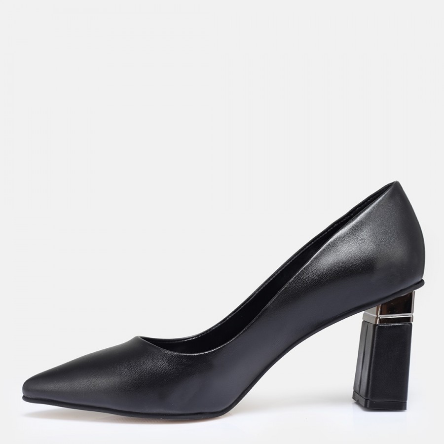 Stiletto Siyah Topuklu Ayakkabı