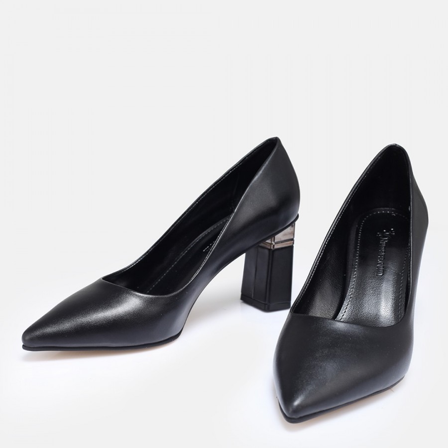 Stiletto Siyah Topuklu Ayakkabı