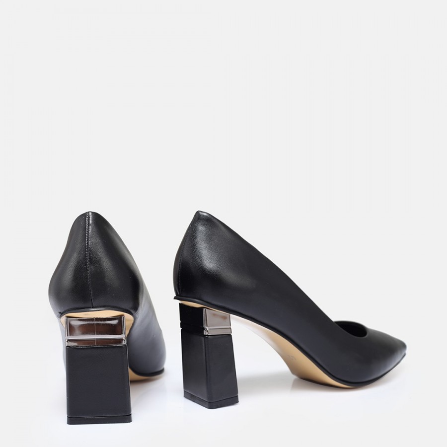 Stiletto Siyah Topuklu Ayakkabı