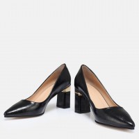Stiletto Siyah Rugan Topuklu Ayakkabı