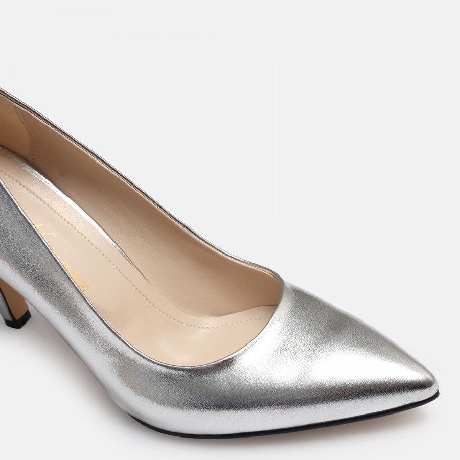 Lame Stiletto Topuklu Ayakkabı