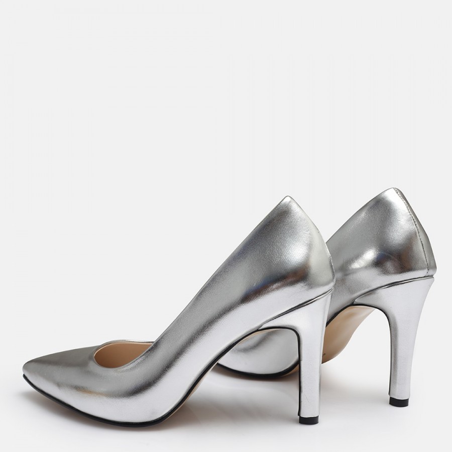 Lame Stiletto Topuklu Ayakkabı