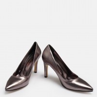 Platin Stiletto Topuklu Ayakkabı