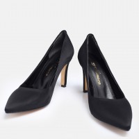 Siyah Süet Stiletto Topuklu Ayakkabı