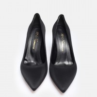 Siyah Süet Stiletto Topuklu Ayakkabı
