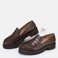 Kalın Tabanlı Loafer Ayakkabı Kahverengi