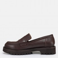 Kalın Tabanlı Loafer Ayakkabı Kahverengi