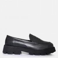 Kalın Tabanlı Loafer Ayakkabı Siyah