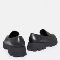 Kalın Tabanlı Loafer Ayakkabı Siyah