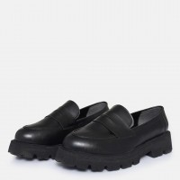 Kalın Tabanlı Loafer Ayakkabı Siyah