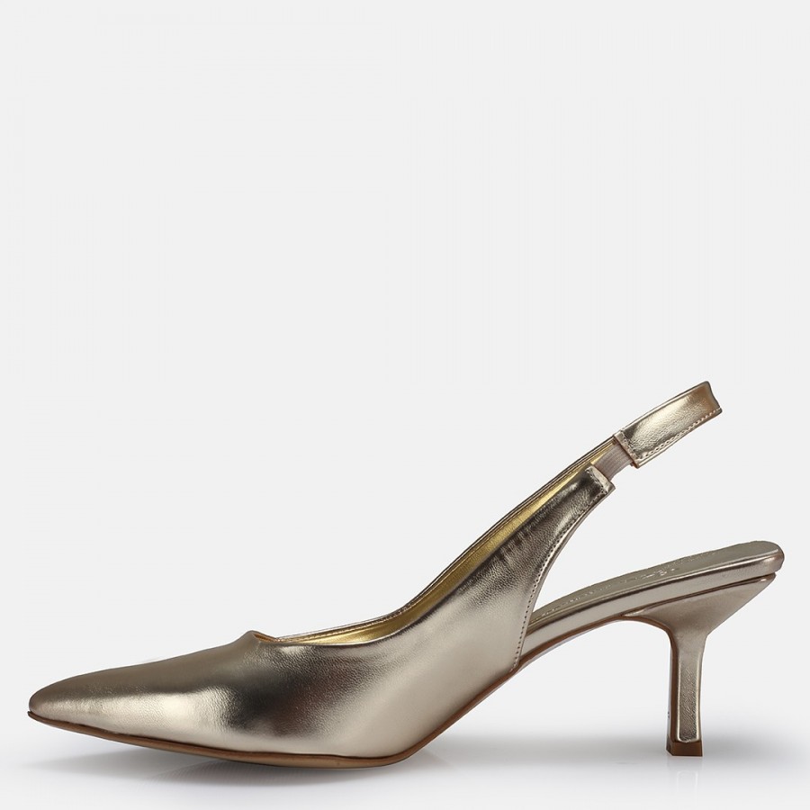 Altın Arkası Açık Stiletto