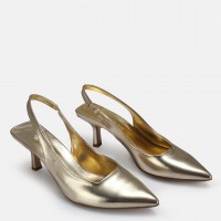 Altın Arkası Açık Stiletto