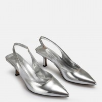Gümüş Arkası Açık Stiletto