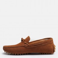 Hakiki Deri Süet Loafer Ayakkabı Taba