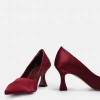 Bordo Saten Stiletto