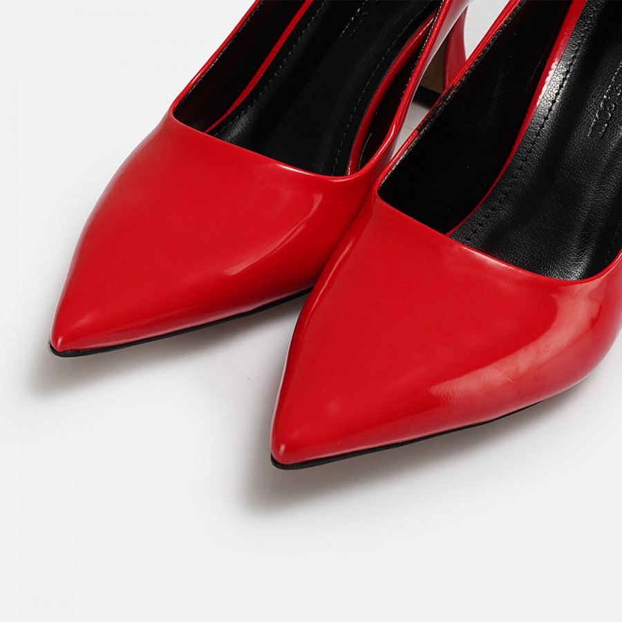 Kırmızı Rugan Stiletto