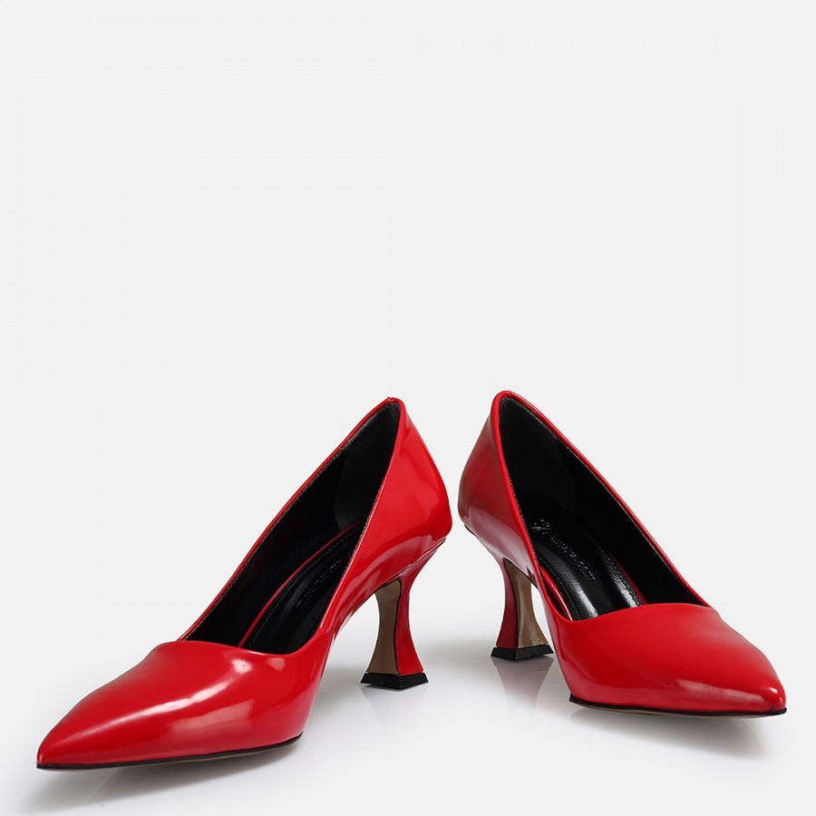Kırmızı Rugan Stiletto