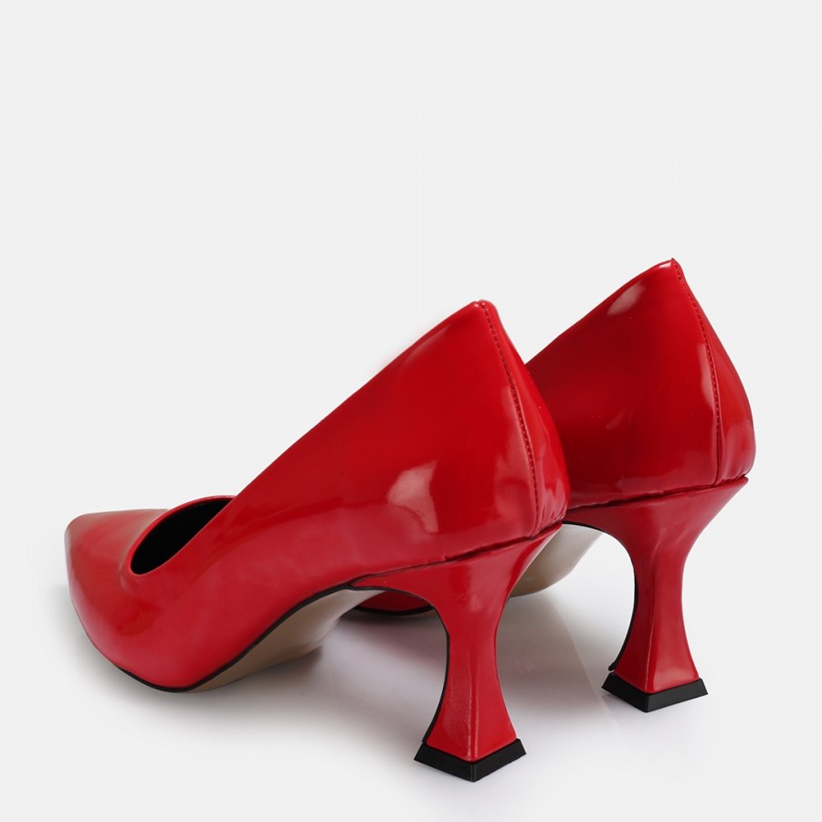 Kırmızı Rugan Stiletto