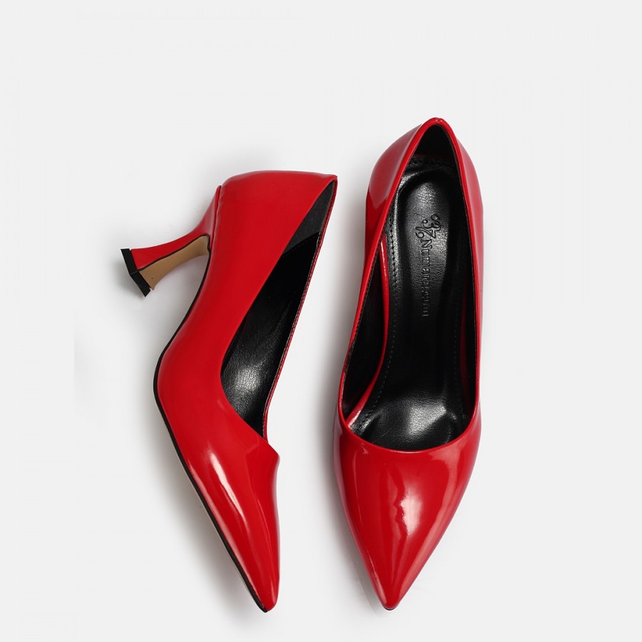 Kırmızı Rugan Stiletto