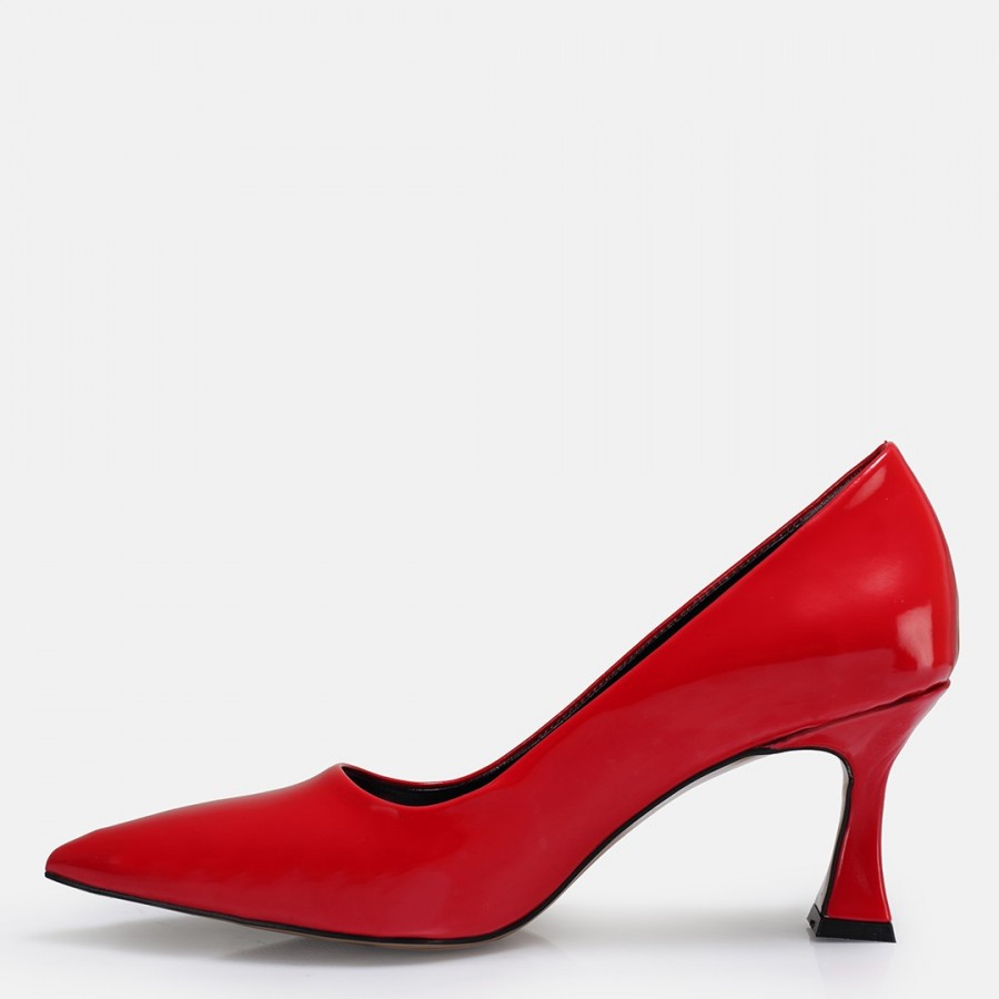 Kırmızı Rugan Stiletto