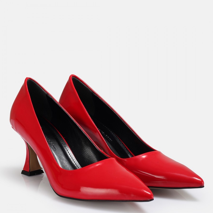 Kırmızı Rugan Stiletto