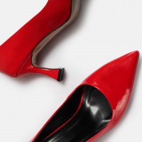 Kırmızı Rugan Stiletto