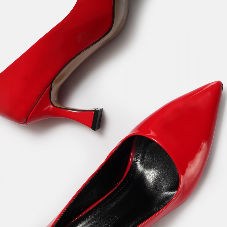 Kırmızı Rugan Stiletto