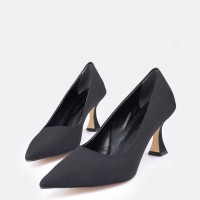 Siyah Saten Stiletto