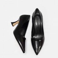 Siyah Rugan Stiletto Ayakkabı