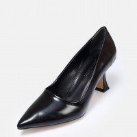 Siyah Rugan Stiletto Ayakkabı