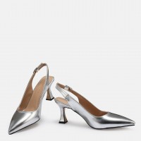 Lame Arkası Açık Stiletto