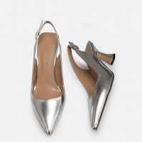 Lame Arkası Açık Stiletto